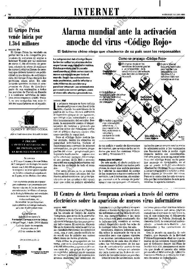 ABC MADRID 01-08-2001 página 78