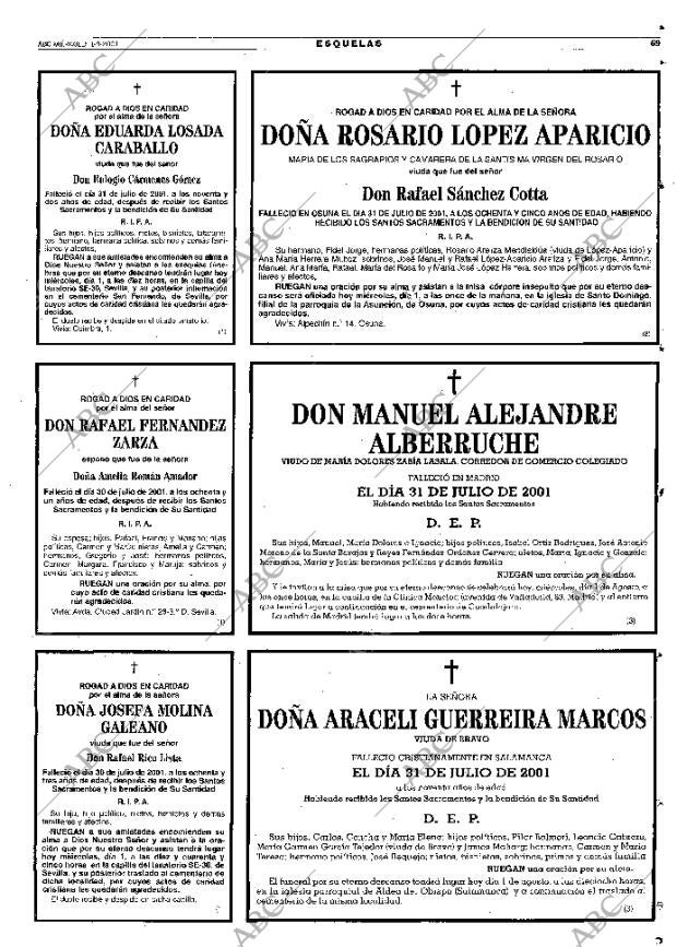ABC SEVILLA 01-08-2001 página 69