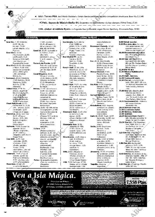 ABC MADRID 04-08-2001 página 78