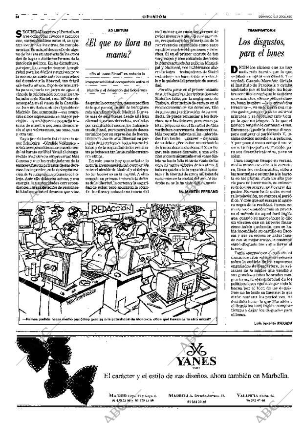 ABC MADRID 05-08-2001 página 14