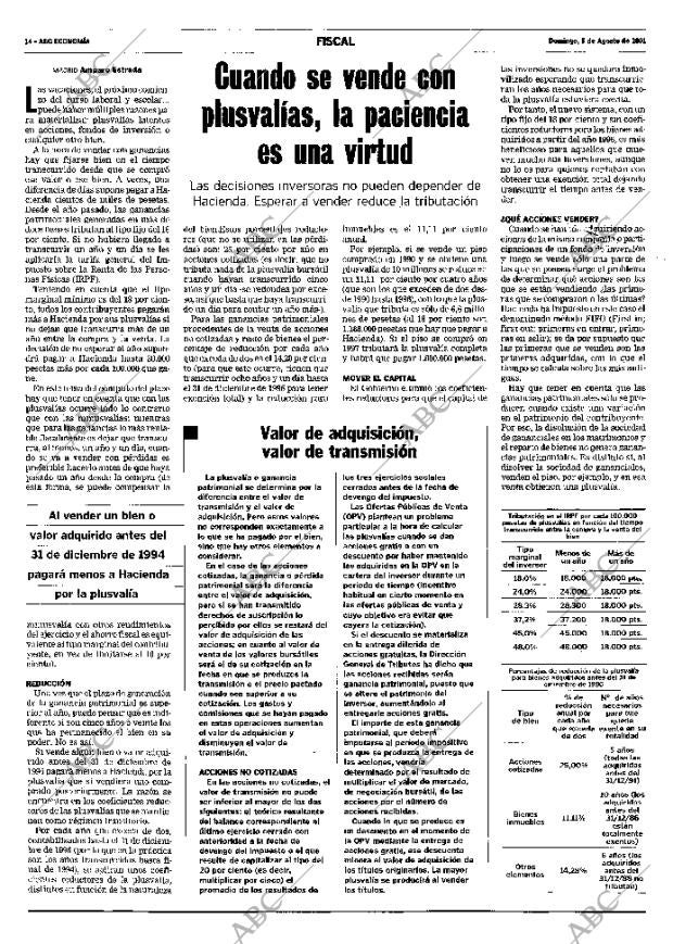 ABC MADRID 05-08-2001 página 154