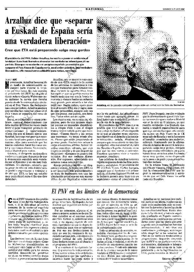 ABC MADRID 05-08-2001 página 18