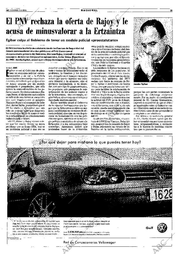 ABC MADRID 05-08-2001 página 21