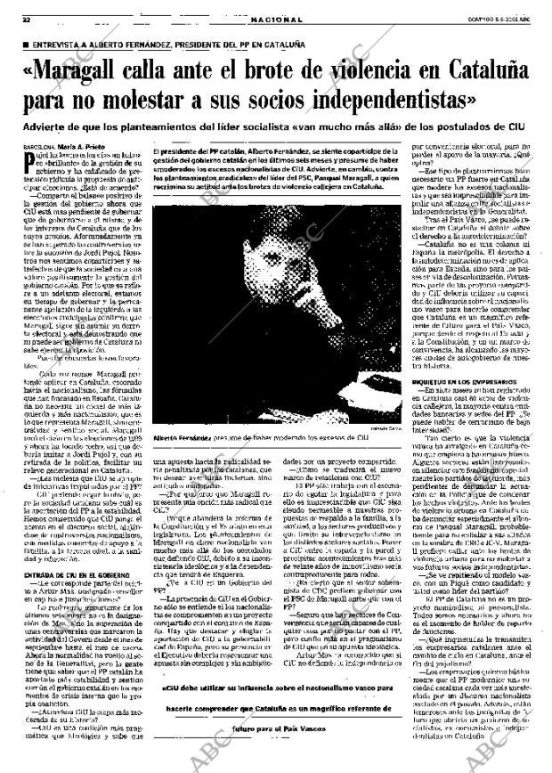 ABC MADRID 05-08-2001 página 22