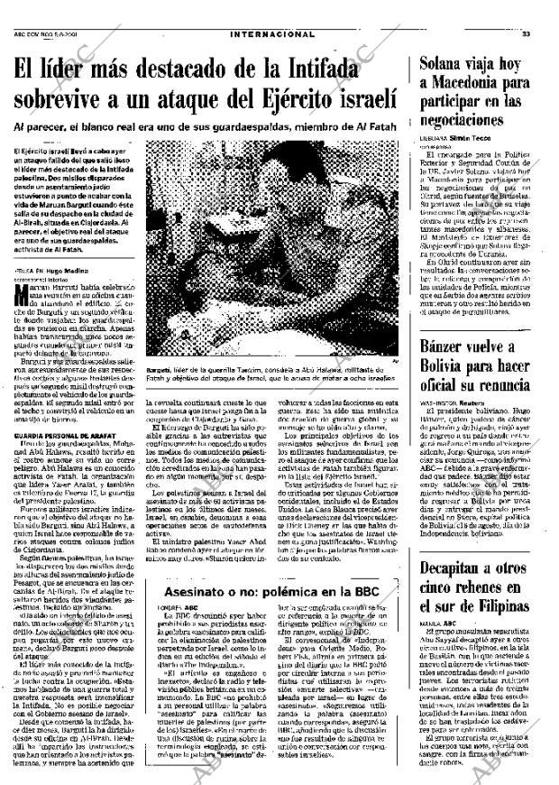 ABC MADRID 05-08-2001 página 33