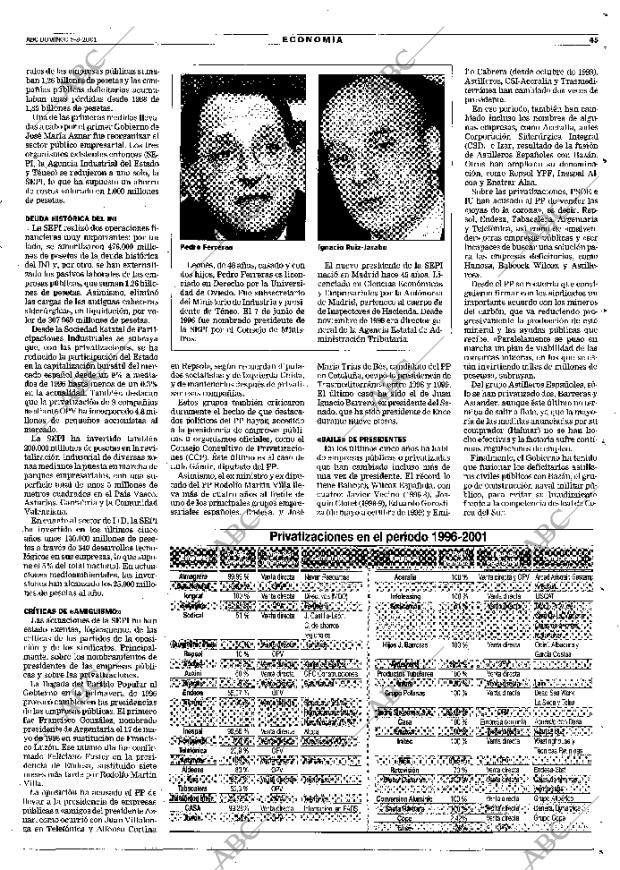 ABC MADRID 05-08-2001 página 45