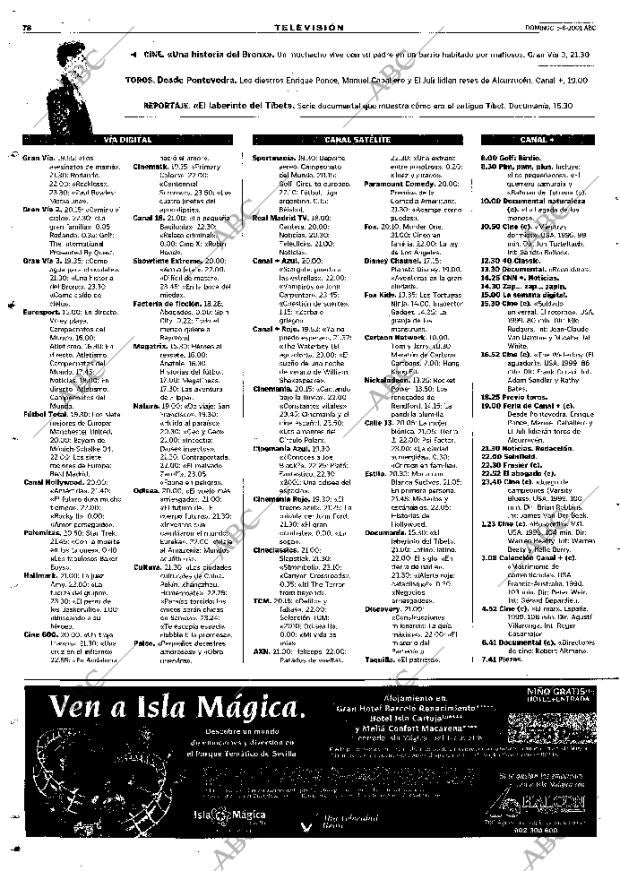 ABC MADRID 05-08-2001 página 78