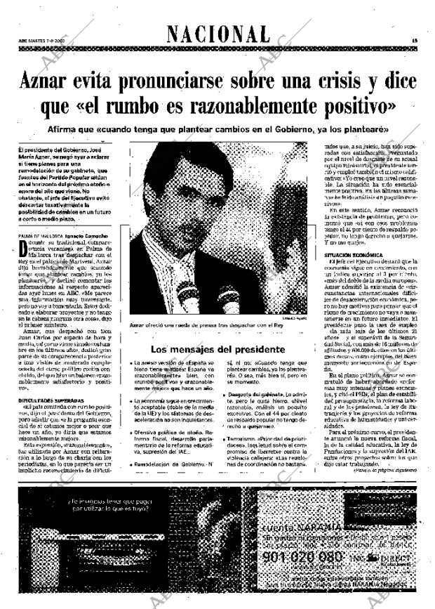 ABC MADRID 07-08-2001 página 15