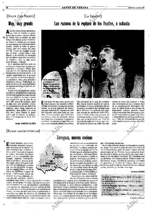 ABC MADRID 07-08-2001 página 70