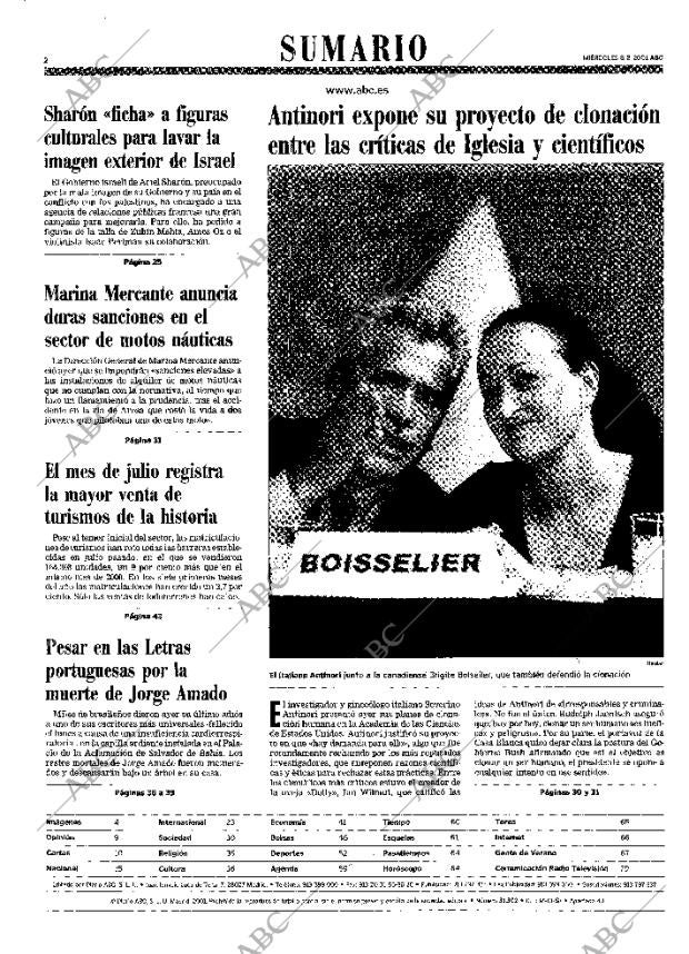 ABC MADRID 08-08-2001 página 2