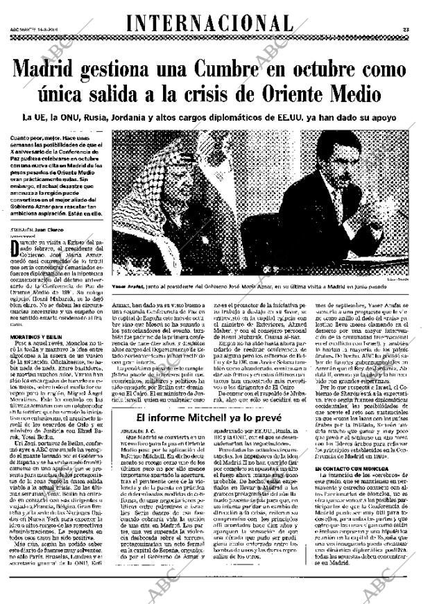 ABC MADRID 14-08-2001 página 23