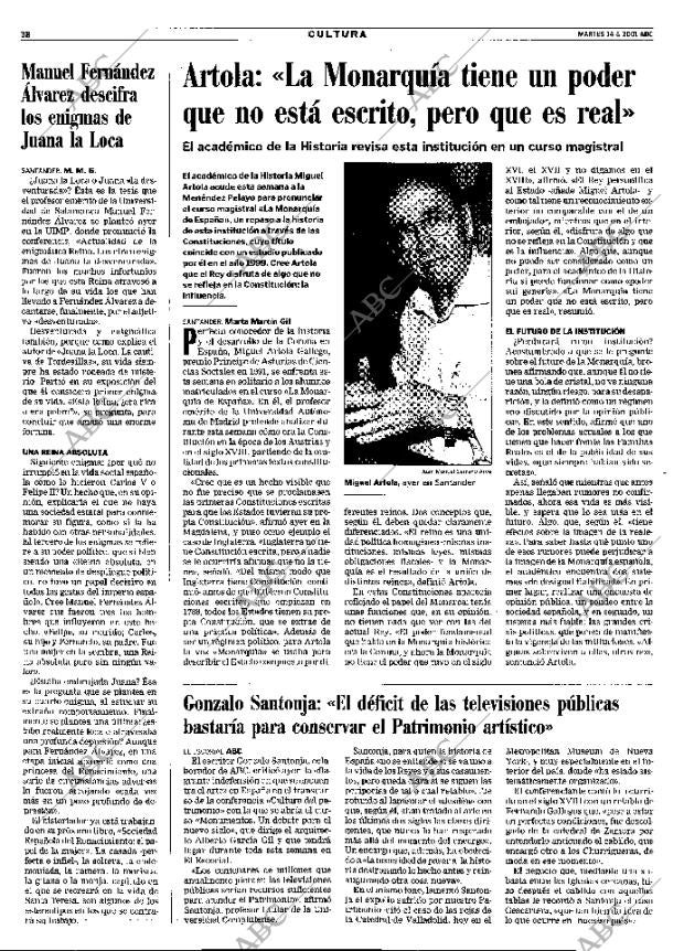 ABC MADRID 14-08-2001 página 38