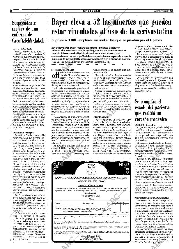 ABC SEVILLA 14-08-2001 página 28