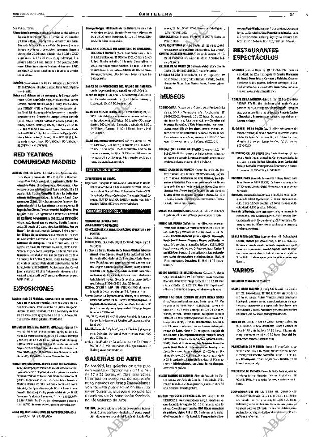 ABC MADRID 20-08-2001 página 101