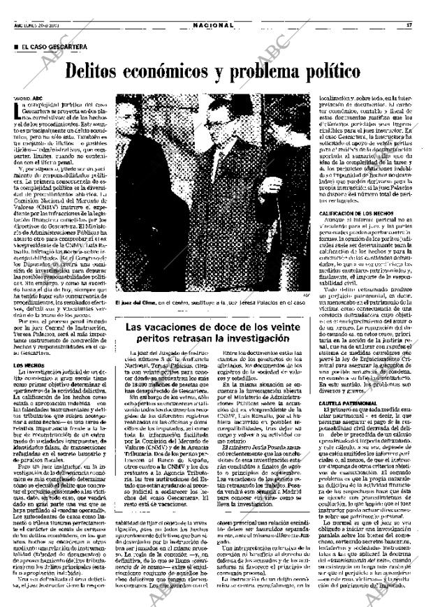 ABC MADRID 20-08-2001 página 17