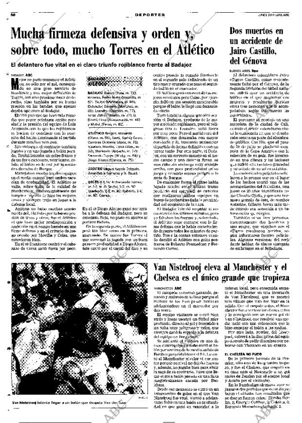 ABC MADRID 20-08-2001 página 50