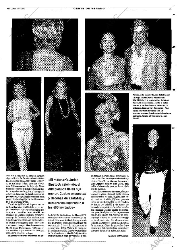 ABC MADRID 20-08-2001 página 71