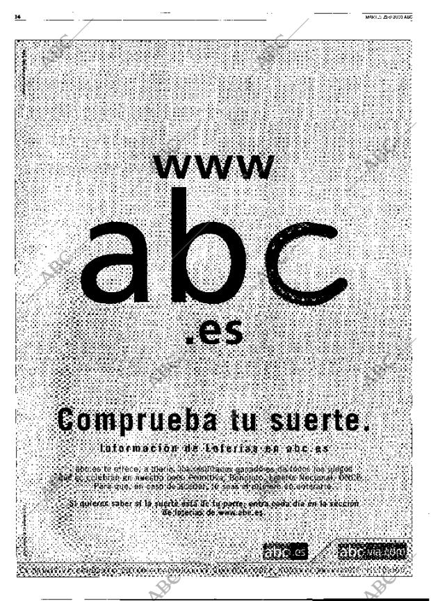 ABC MADRID 21-08-2001 página 14