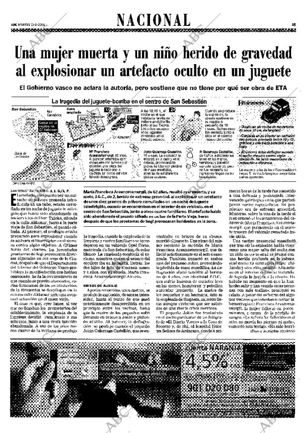 ABC MADRID 21-08-2001 página 15