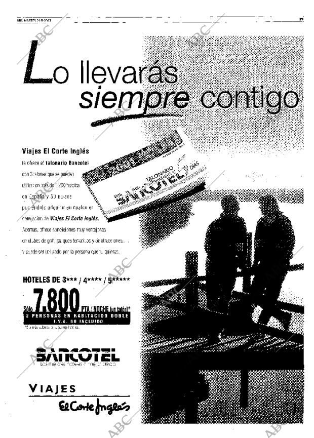 ABC MADRID 21-08-2001 página 39