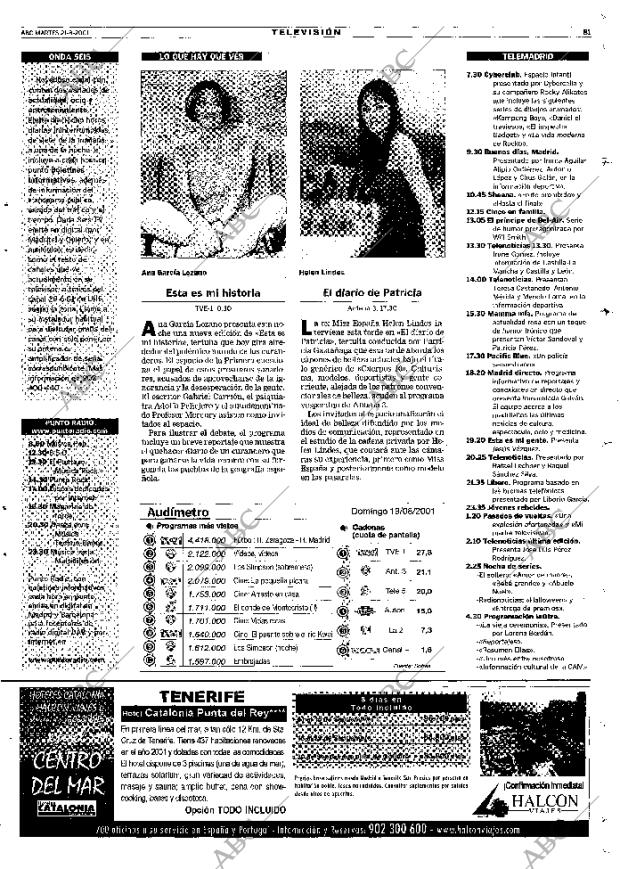 ABC MADRID 21-08-2001 página 81