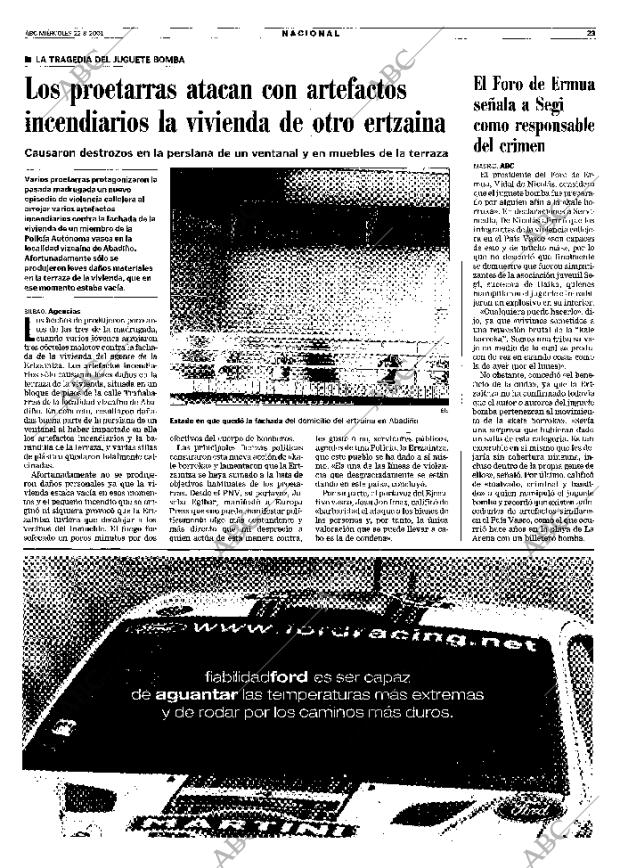 ABC MADRID 22-08-2001 página 23