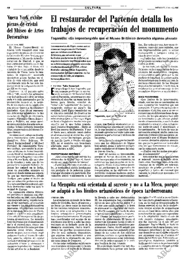 ABC MADRID 22-08-2001 página 40