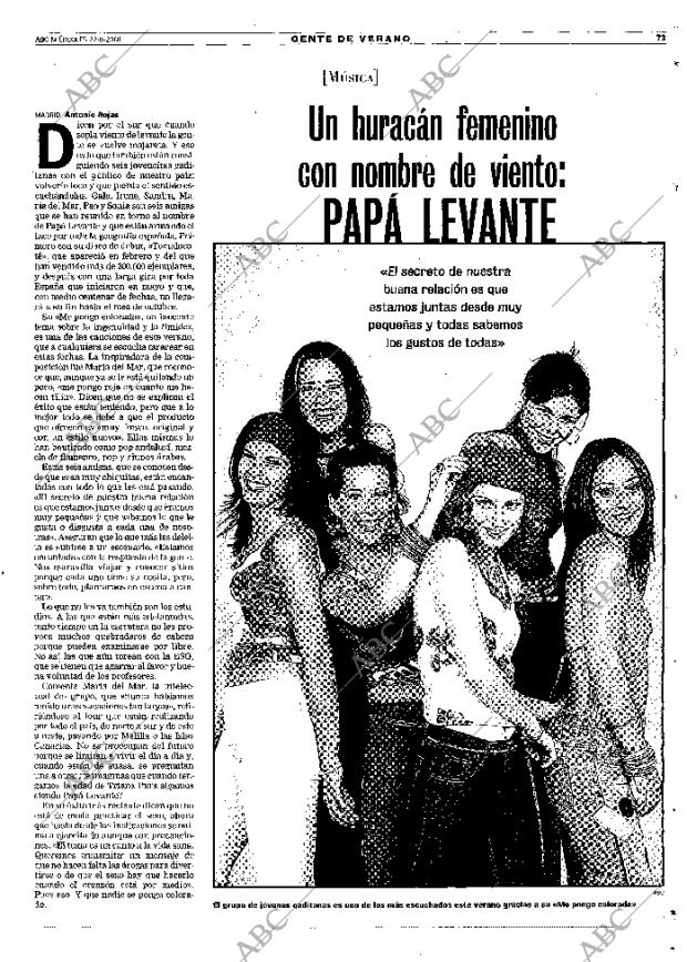 ABC MADRID 22-08-2001 página 73