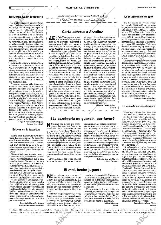 ABC MADRID 25-08-2001 página 10