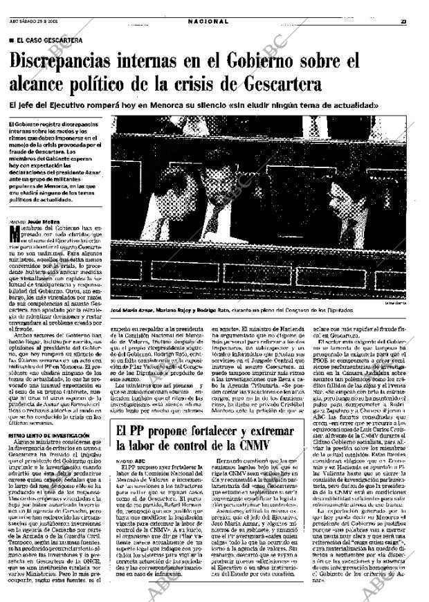 ABC MADRID 25-08-2001 página 21