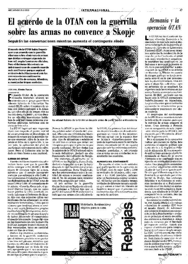 ABC MADRID 25-08-2001 página 27