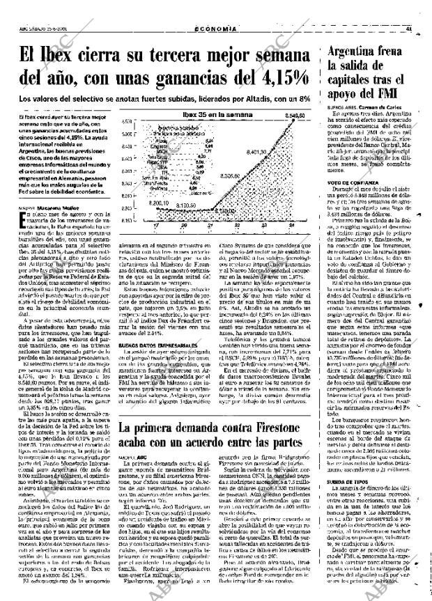ABC MADRID 25-08-2001 página 41