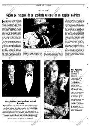 ABC MADRID 25-08-2001 página 67