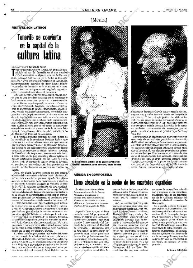 ABC MADRID 25-08-2001 página 68