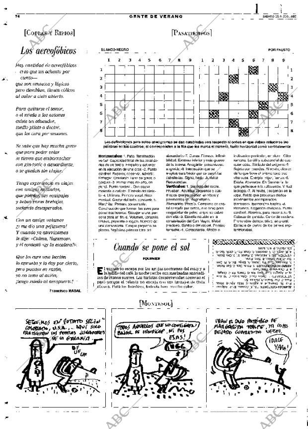 ABC MADRID 25-08-2001 página 74