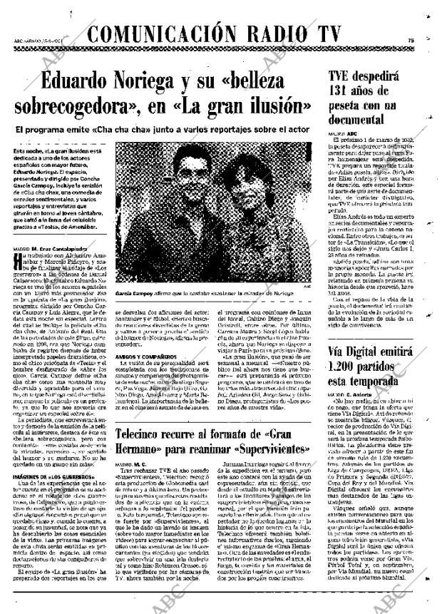 ABC MADRID 25-08-2001 página 75