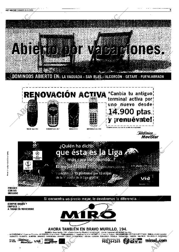 ABC MADRID 25-08-2001 página 89