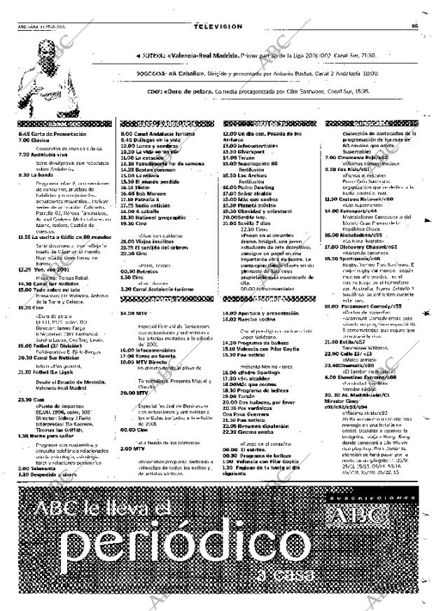 ABC SEVILLA 25-08-2001 página 85