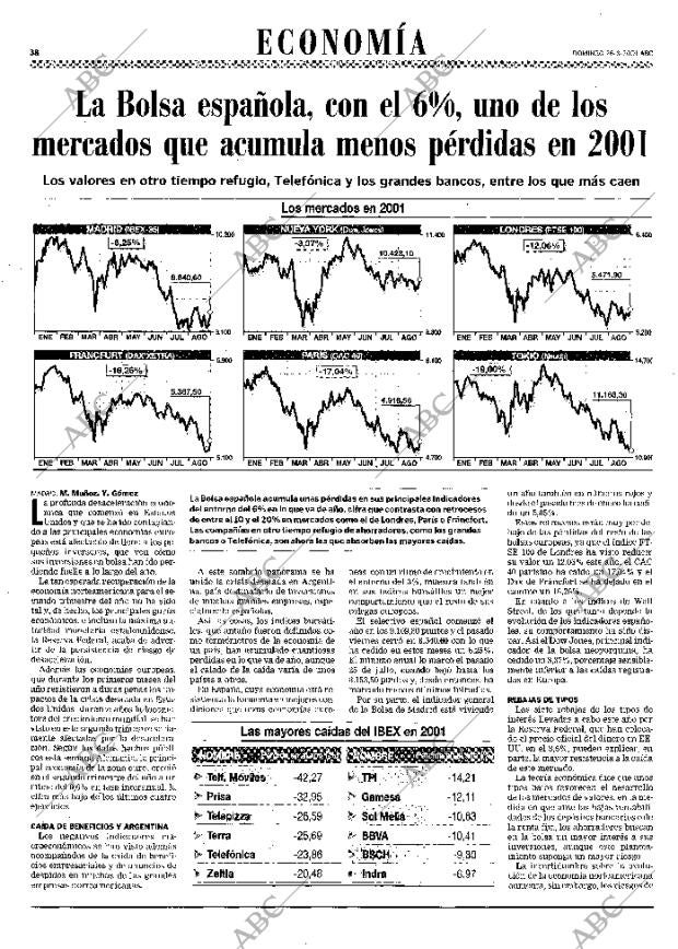 ABC MADRID 26-08-2001 página 38