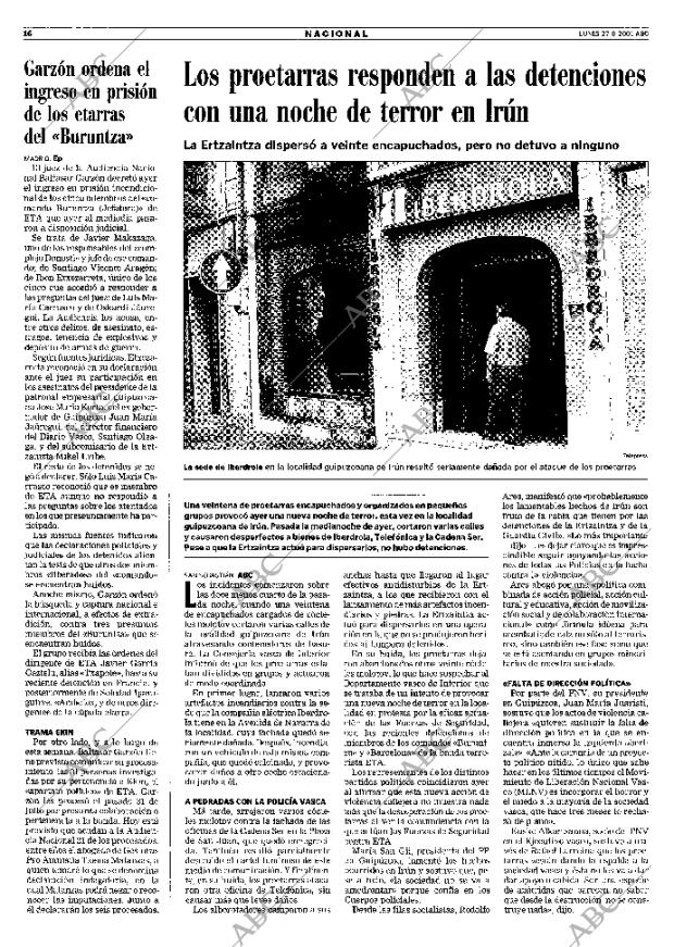 ABC MADRID 27-08-2001 página 16