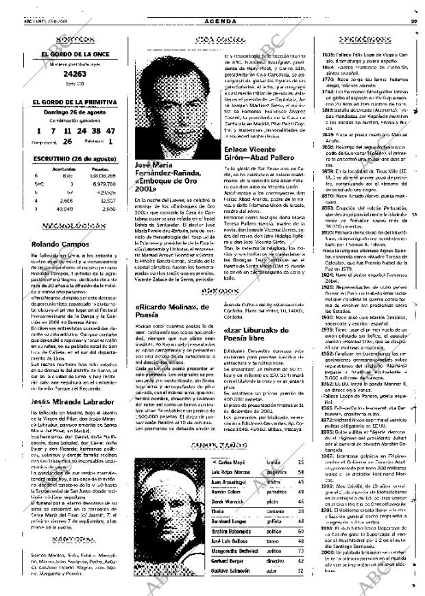 ABC MADRID 27-08-2001 página 59