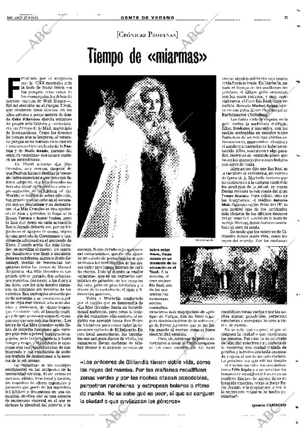 ABC MADRID 27-08-2001 página 71