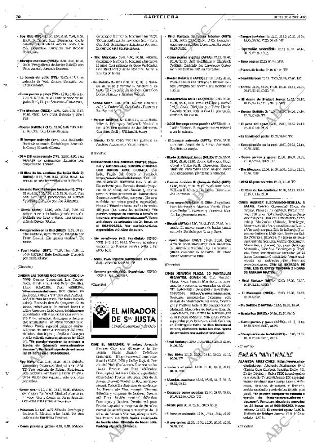 ABC SEVILLA 30-08-2001 página 70
