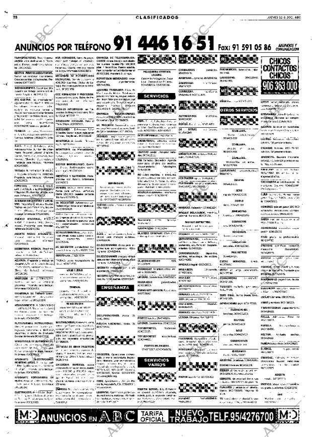 ABC SEVILLA 30-08-2001 página 78