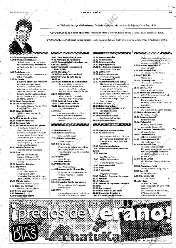 ABC SEVILLA 30-08-2001 página 89