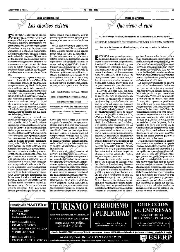ABC MADRID 04-09-2001 página 13