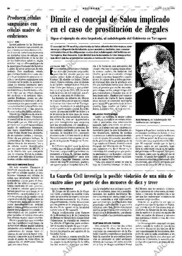 ABC MADRID 04-09-2001 página 38
