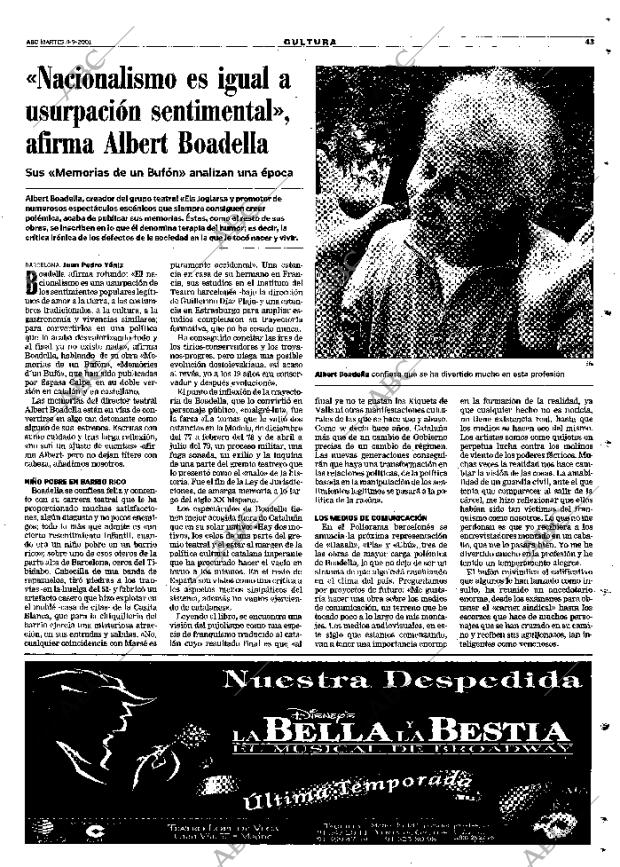 ABC MADRID 04-09-2001 página 43