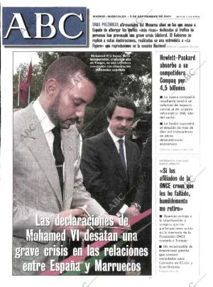 ABC MADRID 05-09-2001 página 1