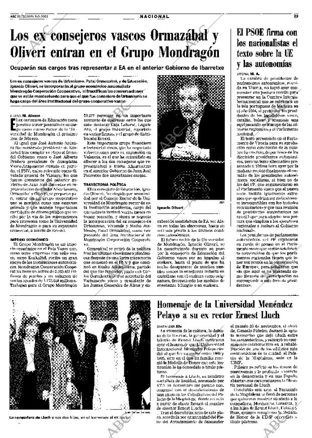 ABC MADRID 05-09-2001 página 25